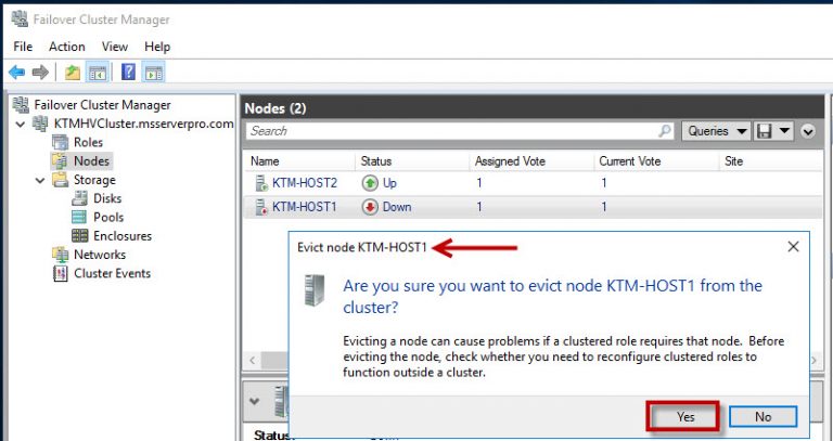 Remove a Node from a Windows Server 2016 Hyper-V Cluster and Destroy a ...