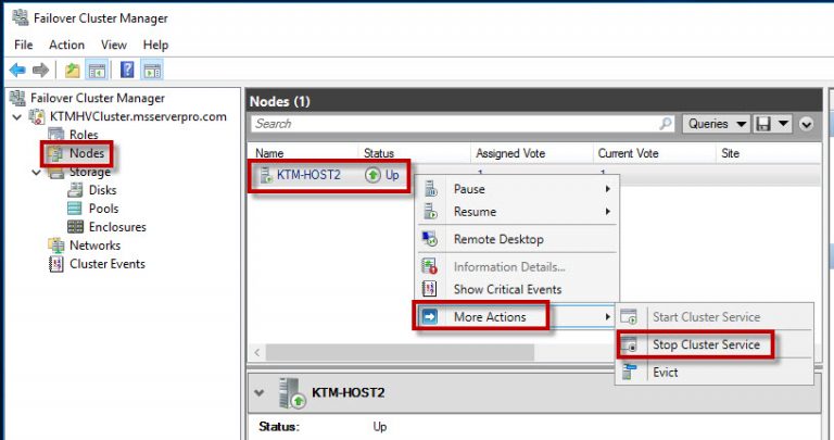 Remove a Node from a Windows Server 2016 Hyper-V Cluster and Destroy a ...